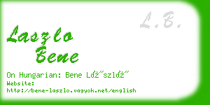 laszlo bene business card